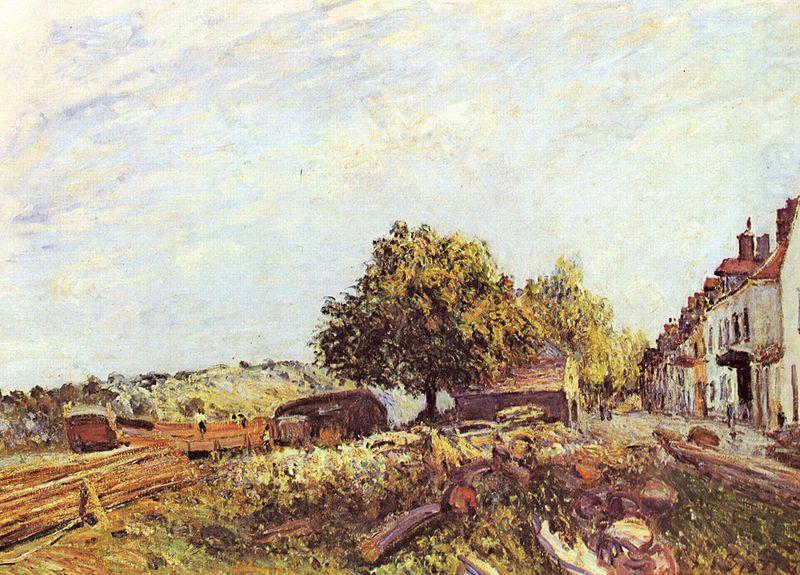 Alfred Sisley Saint Mammes am Morgen oil painting picture